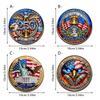 Independence Day USA 250th Anniversary 2D Wooden Coffee Mug Coaster Set Heat Resistant Non-Slip Cup Mat