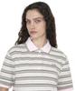 PARTIMENTO WOMEN Double Layered Stripe Polo Tee_Beige