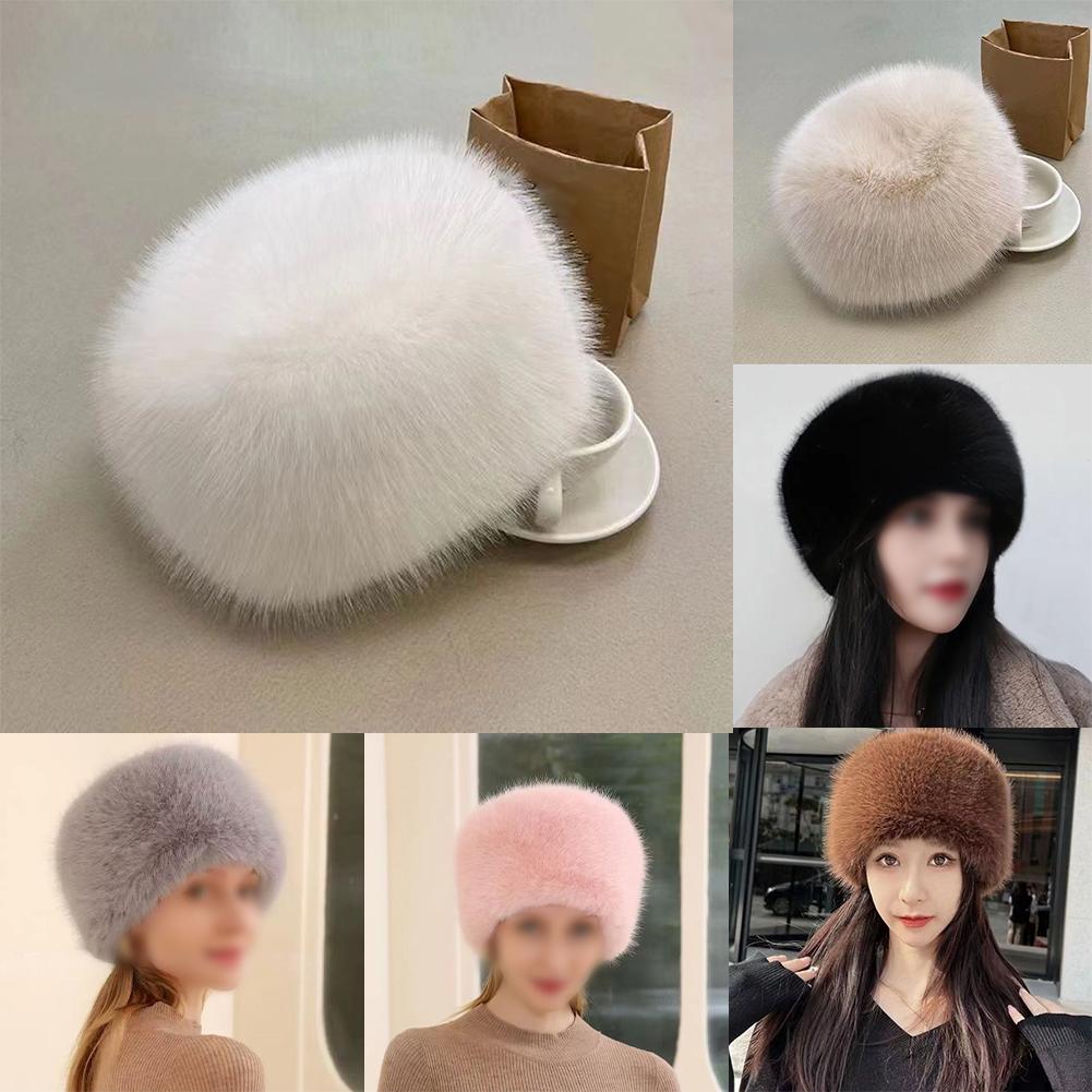 Peluş Kulaklı Şapka Kadın Kubbe Şapka Nefes Alabilen Astar Peluş Malzeme