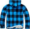 Зимняя куртка Brandit Lumberjacket Hooded black/blue