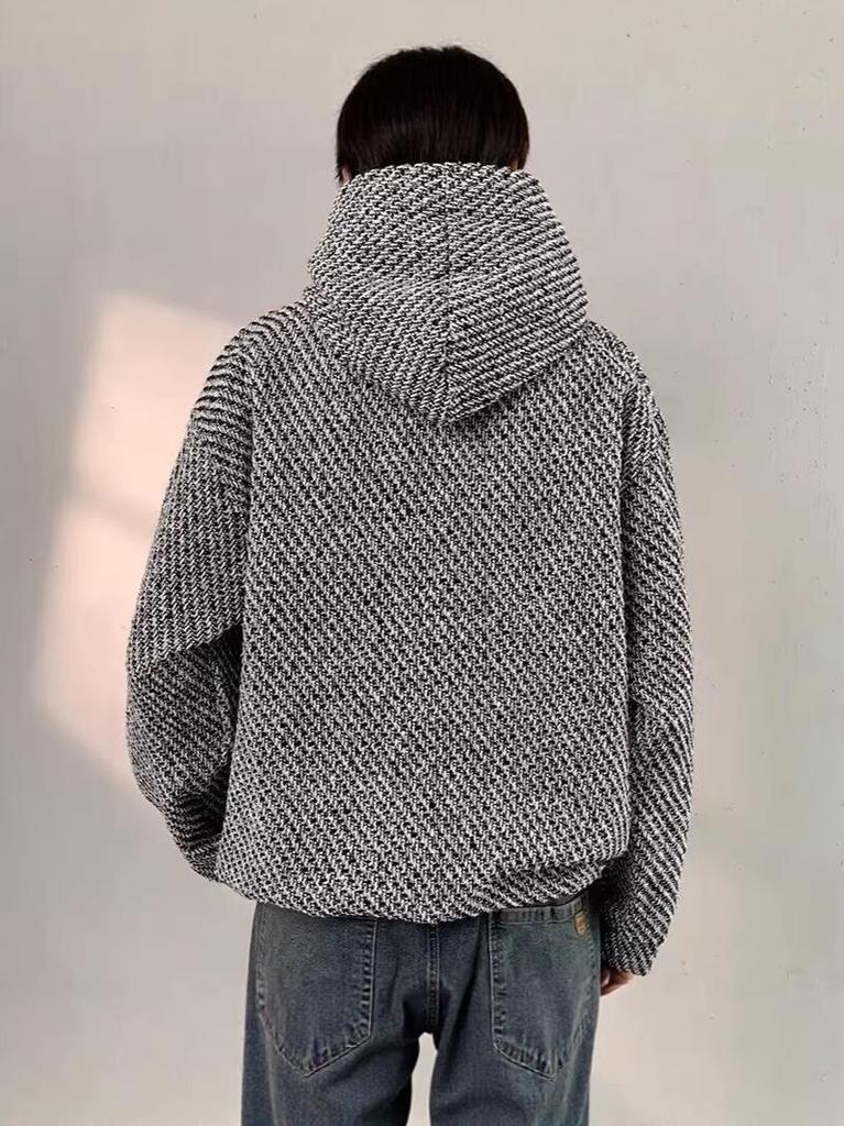 Men's Trendy Heavyweight Loose Hooded Sweatshirt - Spring Fragrance Style, Versatile Long Sleeve Pullover