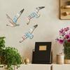 3 Stück Möwen Wanddeko Holz Fliegende Seevögel Wandbehang Schild Nautisches Thema Strand Küsten Wandkunst Vintage Ozean Skulptur für Zuhause Badezimmer