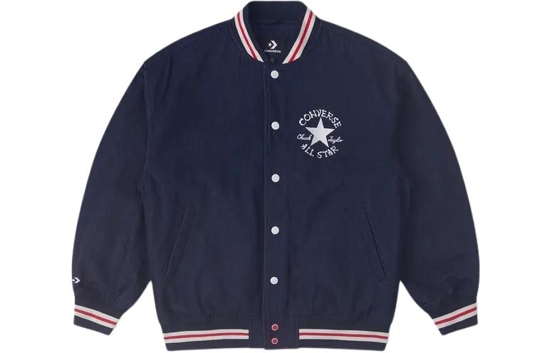 Converse Baseball Jacket Men s Navy Blue 10026807-A02 S