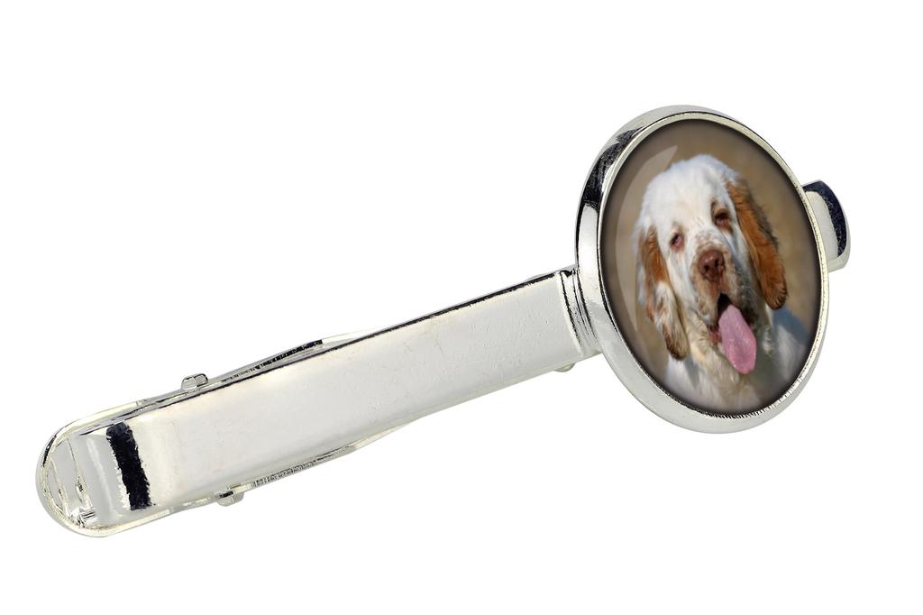 Clumber Spaniel - Manschettenknöpfe und Krawatte mit Ihrem Foto, eine Anzugdekoration, Herrenschmuck von der Marke Art-Dog.