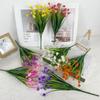 Simulation 7 Fork Spring Grass Camellia Artificial Green Plant Simulation Flower Small Fresh Home Wedding Outdoor Decoration