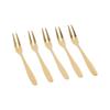 5Pcs Mini Size Snack Fork Rustless Steel Fruit Pick Fork Household  Fork  Fruit Plate Serving