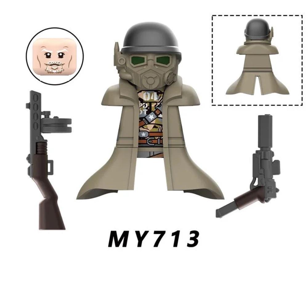 WM2924 Mechs Soldiers Bricks machine gun MOC Puzzle Mini Action Figures Compatible Building Blocks Toys Children Birthday Gifts