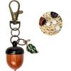 New Acorn Shape Medicine Pill Box Mini Portable Mini Sandalwood Rescue Pill Case Durable Unscrewable Medicine Tablet Container