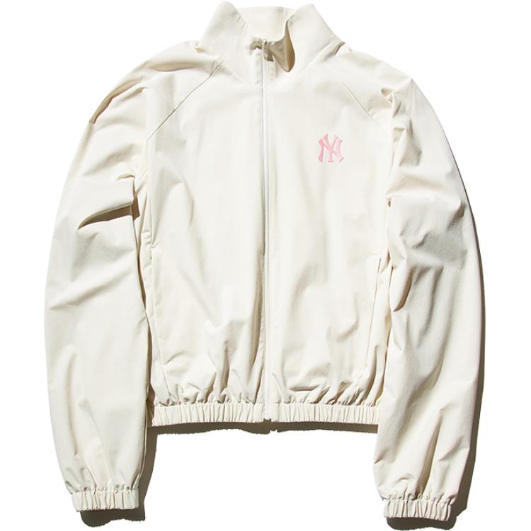

New MLB New York Yankees Jackets & Coats Women s Dark Cream 3FWJV0144-50CRD S