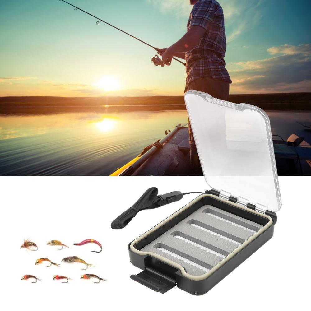 Slim Fly Fishing Box Sponge Insert Fly Box Durable Fly Fishing Hook Box  Fly Fishing Lures Storage