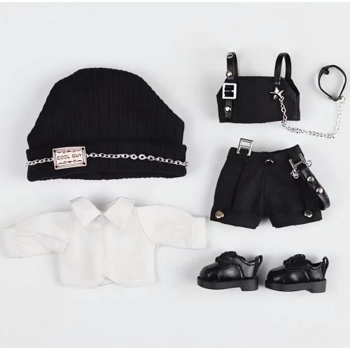 

Obitsu 11 Clothes OB11 Clothes [Cool Boy Suit + Shoes] for 11cm Body OB11/12min/Nendoroid Doll/UF Fit Nendoroid Doll Clothes 4-Piece Set 1 Color Boy/G