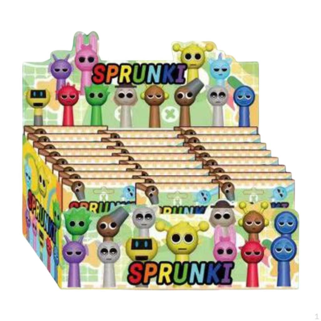 24x Sprunki Figuren Geschenk Niedliche Animationspuppen für Spielefans Weihnachtsgeschenke Stil A