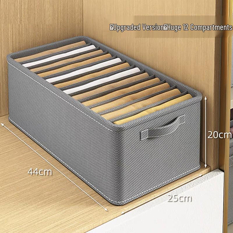 Foldable Fabric Organizer: Clothes, Underwear & Pants Storage Box for Wardrobe