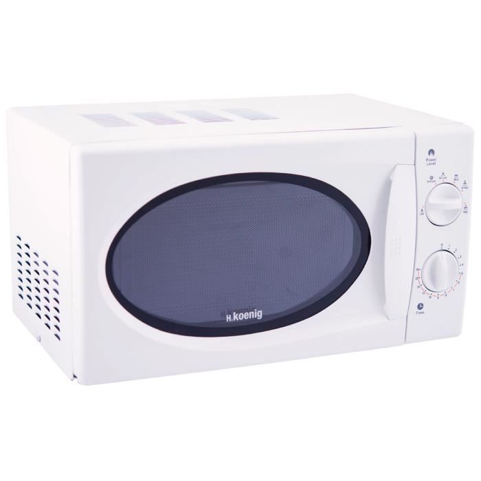 Four Micro-ondes VIO6 H.KOENIG - Blanc - 20 litres - 700W - Décongélation, Cuisson