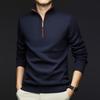2025 Autumn Winter New Mens Sweater Zippers Turtleneck Long Sleeve Men Warm Pullovers Sports Sweater