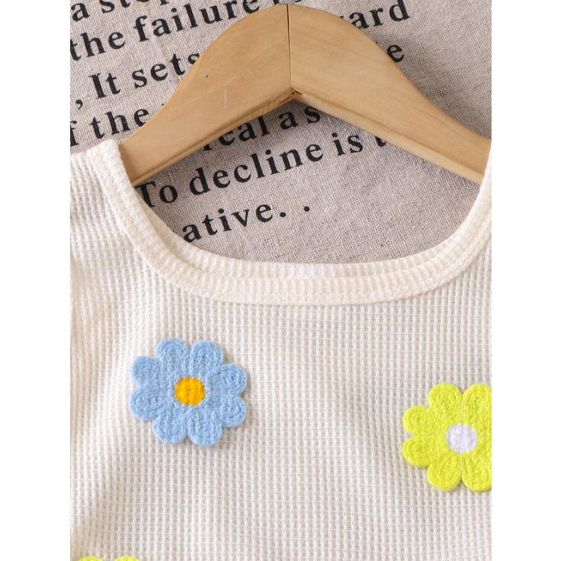 4-7J Kinderbekleidung Kinder Baby Hosenanzug Mädchen Sportshorts Anzug Freizeit Zweiteiler Ärmellos + Shorts Anzug