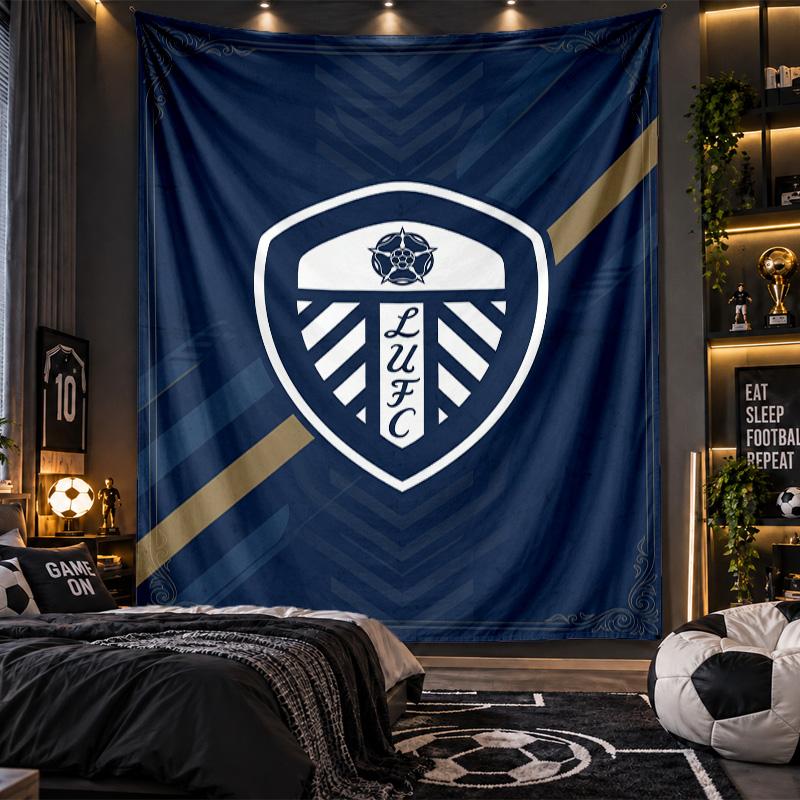 Wall Hanging Tapestry Leeds United Print Cloth for Living Room Bedroom Home Decor