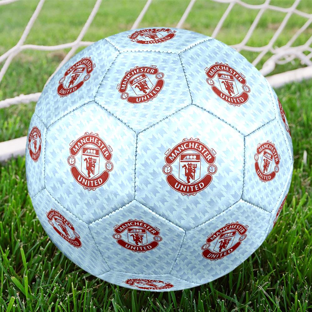 Pallone da Calcio con Stemma Manchester United Taglia 5 Cucito a Macchina Universale per Esterno Calcio perfetto regalo per gli appassionati di sport