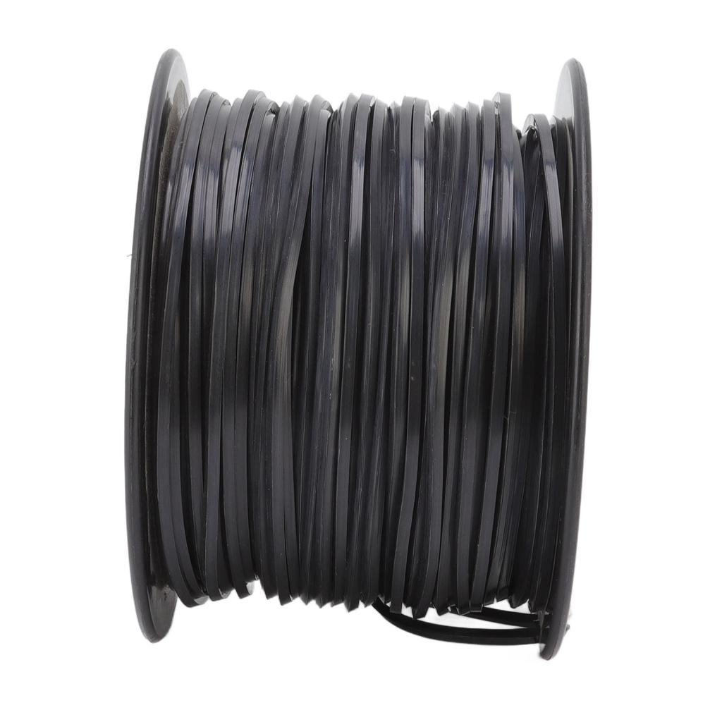 3.3mm 0.13in Square String Trimmer Line High Efficiency Nylon Black Grass Trimmer Line Replacement for Husqvarna 100m