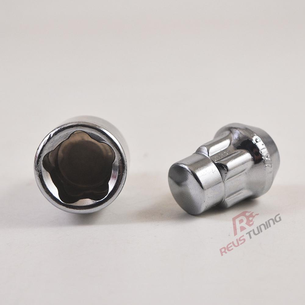4Nuts+1Key M12X1.5 M12X1.25 M14X1.5 32mm Steel Auto Car Wheel Rim Lock Locking Nuts Lug Nuts For Honda Toyota Mazada