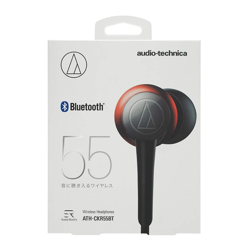 Audio Technica Sound Reality Kabellose Ohrhörer Rot RD ATH-CKR55BT