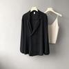 Spring Autumn Fashion Solid Casual Sunscreen Shirts Women Blouse Loose Chiffon Thin Shirt Blazer Oversize
