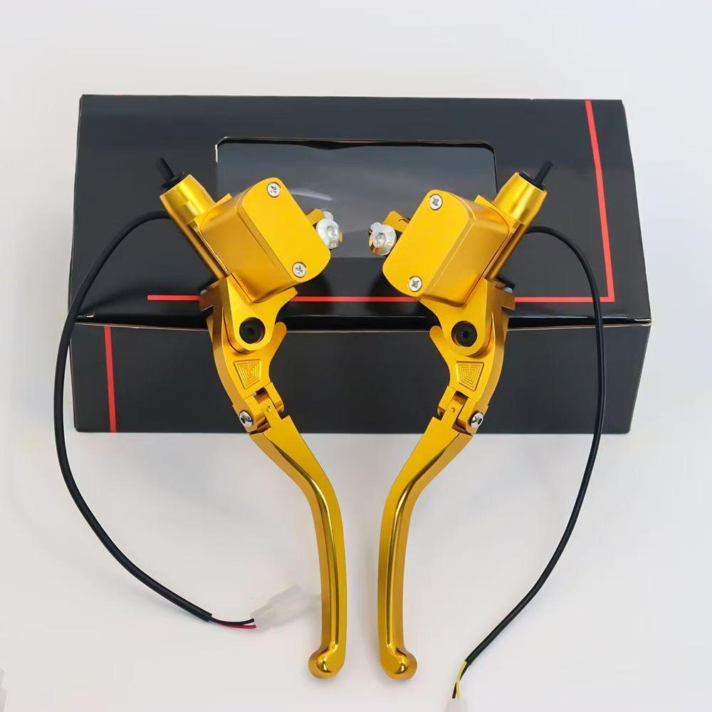 12.7RCS Motorcycle Universal CNC Aluminum Alloy Hydraulic Clutch Brake Master Pump 22mm Mounting Bar Caliber золотой
