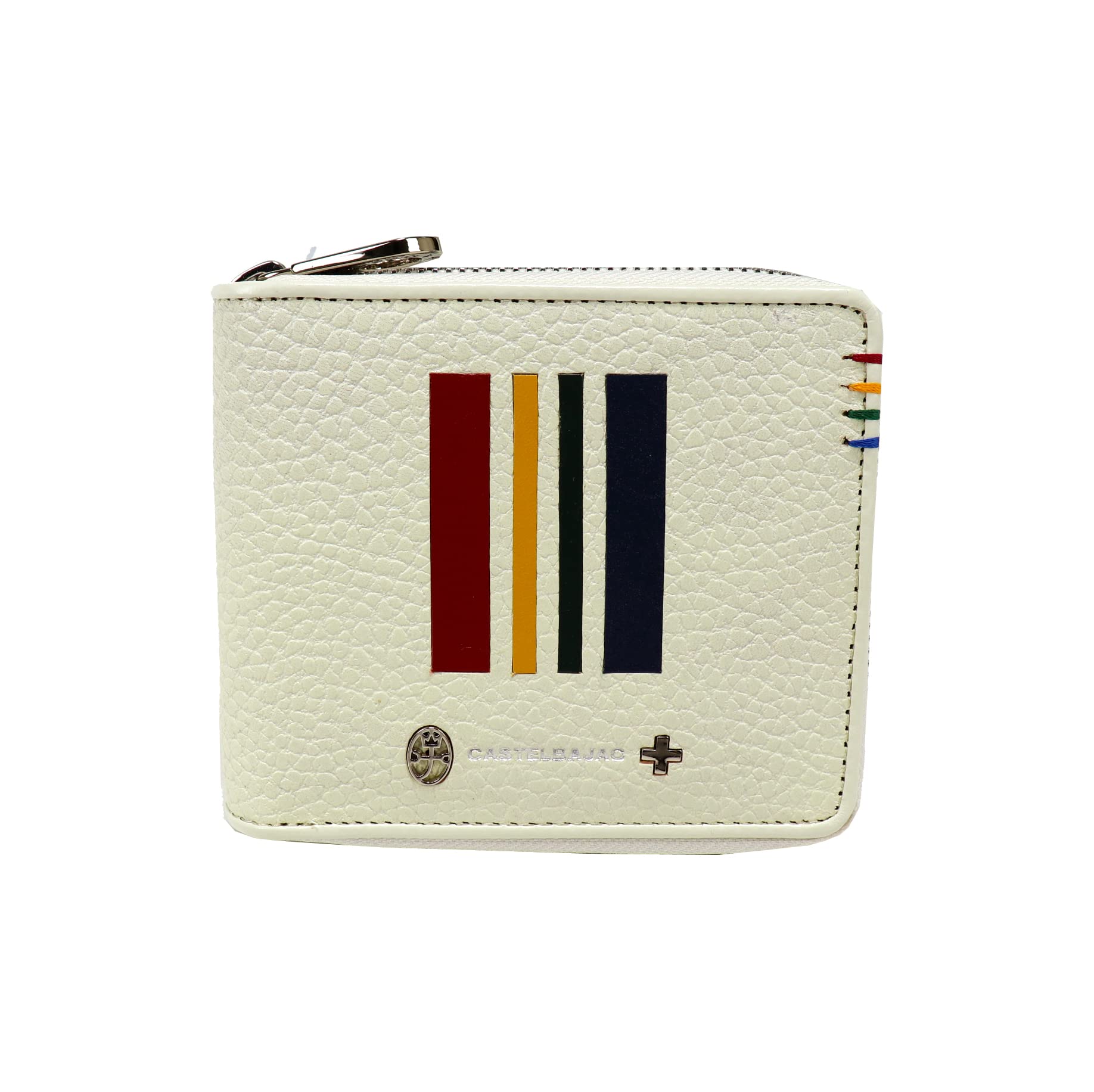 

Wallet Quattro Bifold Wallet 058624 58624 Genuine Leather [Castelbajac] (White) білий