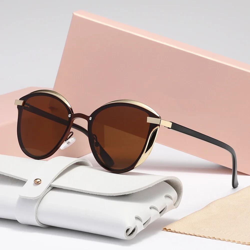 Stylish Polarized Sunglasses For Women Luxury Design Ladies Elegant Sun Glasses UV400 Protection Fashion Cat Eye Eyewear