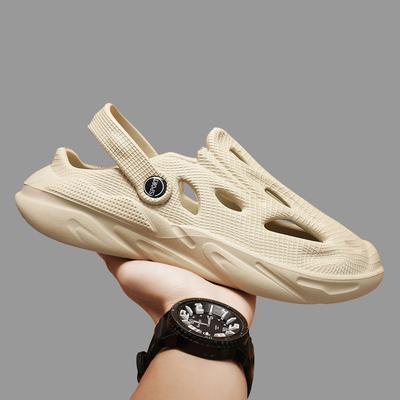 New Men's Sandals Men's Summer Trendy Men's Coconut Hole Shoes Men's Outer Wear Hollow Beach Sandals Slippers Men's