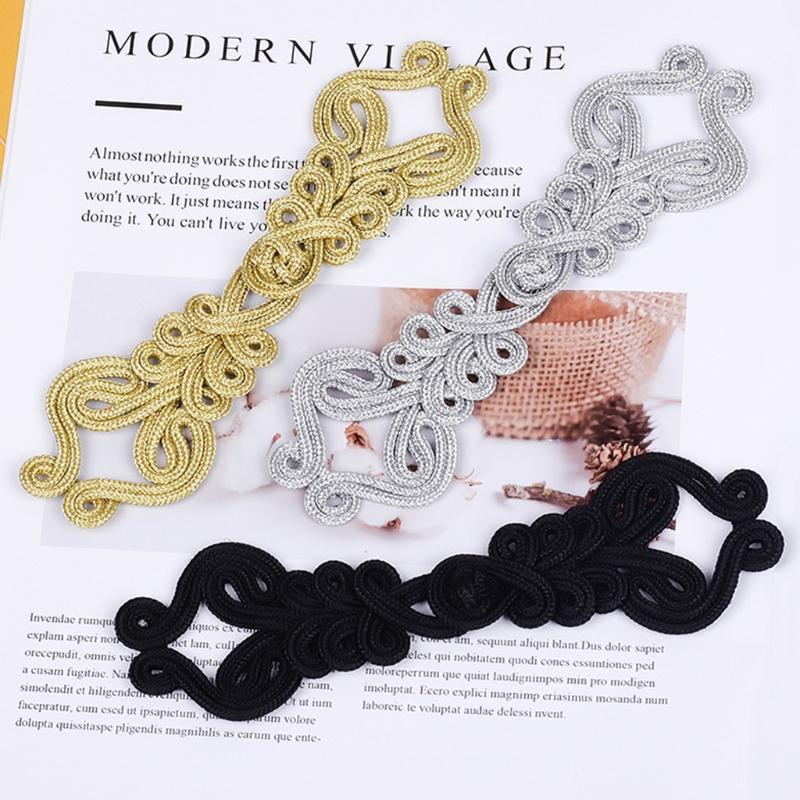 Chinese Cheongsam Knot for FROG Buttons Exquisite Large Hand-woven Buttons Fastener Sewing Buckle for DIY Casual Clothing