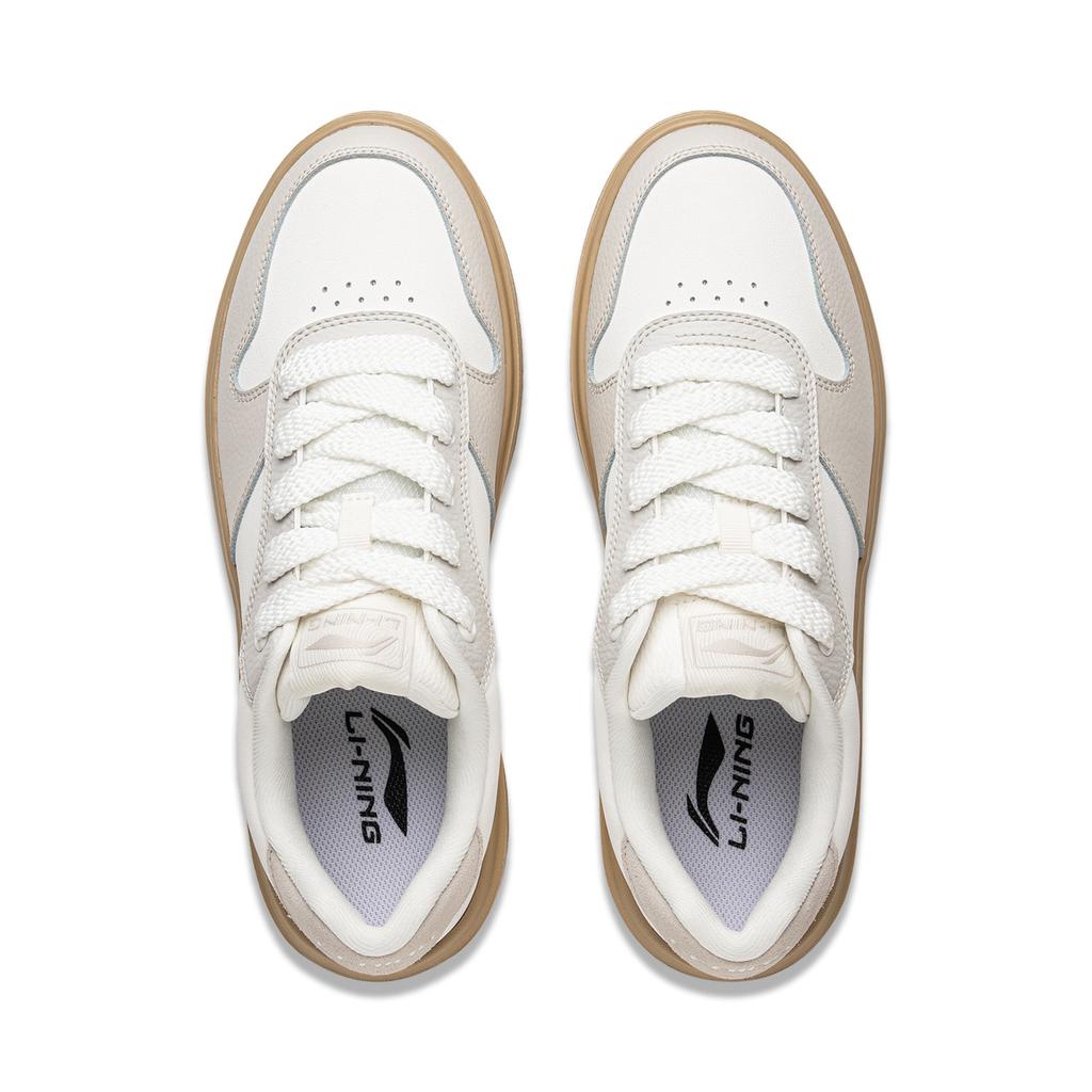 New LiNing Sky Cloud Anti Slip And Wear Resistant Breathable Low Top Skateboard Shoes Men's White AGCU319-4