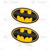 Universal 3D Chrome Metal Bat Symbol Emblem Car Styling Side Badge Tail Badge Auto Body Sticker Auto Exterior Accessories