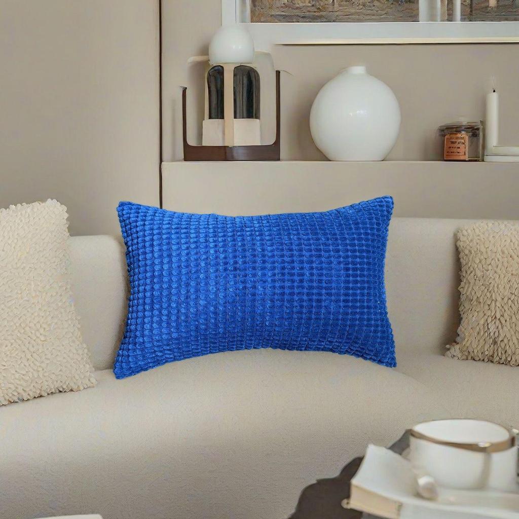 Luxury Rectangular Plush Pillowcase: Portable, Removable, and Washable for Sofa