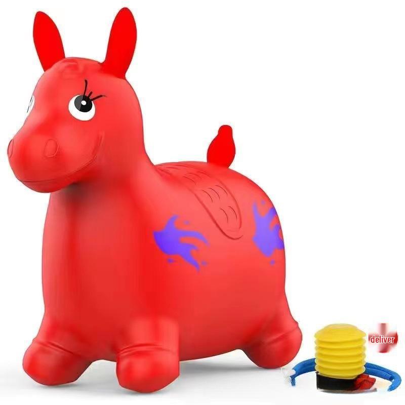 Надувная игрушка-лошадь: Прыгающий олень-каталка для детей и взрослых