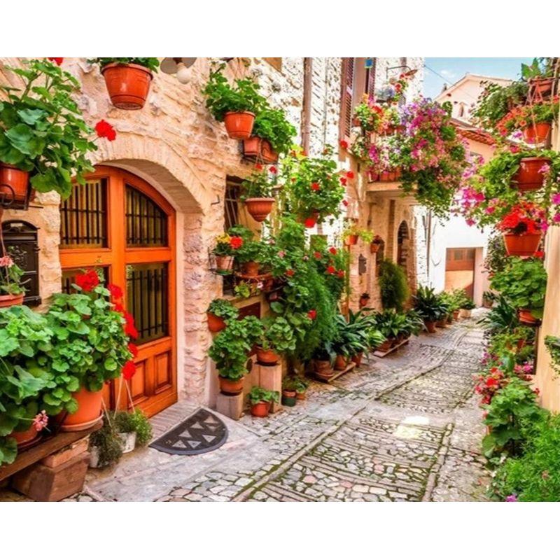 

5D DIY Алмазная картина Пейзаж Городской вышивки крестом Архитектура Пейзаж Алмазная мозаика Распродажа Ручная работа Новогодний подарок Full Round 20x25CM