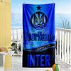 Inter Milan Customize Your Name Beach Towel High Absorbency & Quick-Dry Ideal for Travel Outdoor Swim Pool Yoga Surf Camping Hiking Gym Gift Holiday
