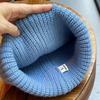 Knitted hat for women Korean style fashion national style five pointed star small face showing thickened warm woolen hat for men trendy