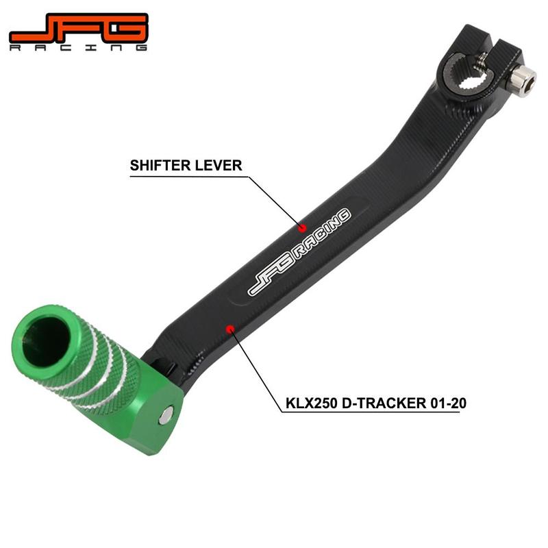Motorcycle Aluminum CNC Gear Shifter Shift Pedal Lever For KAWASAKI KLX250 KLX 250 D-TRACKER 2001-2018 Dirt Bike JFG