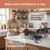 3pcs Non-Stick Springform Pan Set Removable Bottom Round Cake Pan  Home Kitchen DIY Baking