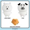 Internet Celebrity Cute Bear Plush Toy - Funny Cartoon Bear Sleeping Pillow for Kids