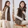 Retro Plush Splicing Vest Women's Autumn and Winter New Fashion Foreign Style Jacket Casual Loose Cotton Vest