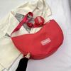 Nylon cloth large-capacity fashion casual bag 2025 summer new shoulder messenger bag simple dumpling bag
