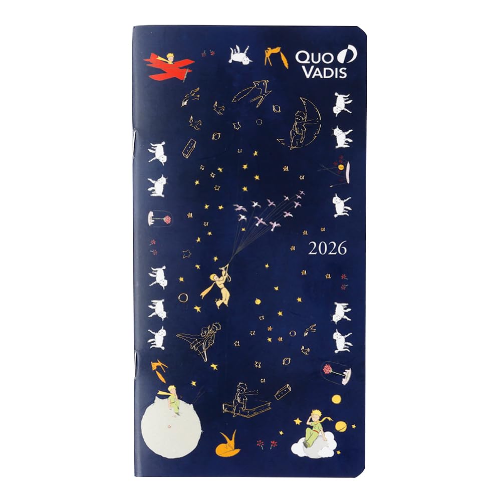 

Quo Vadis 2026 Edition Bisoplan/The Little Prince Planner Diary (Monthly Block, January Start, Slim Size 17 x 8.8cm) Sheep QUOVADIS qv367pp1