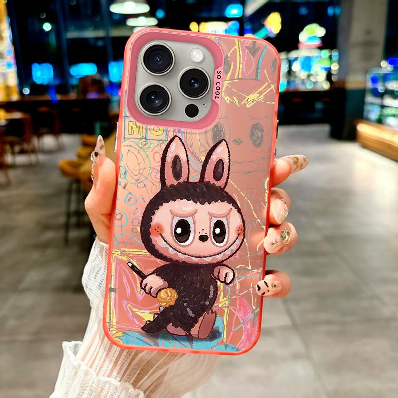 Labubu's Doodle Cuteness" Fashion Case for Vivo Series.vivo Y93,vivo Y17,vivo Y20,vivo Y32,vivo S16,vivo S12,vivo Y01,vivo S10e,vivo Y35+,Y7s,Y38...