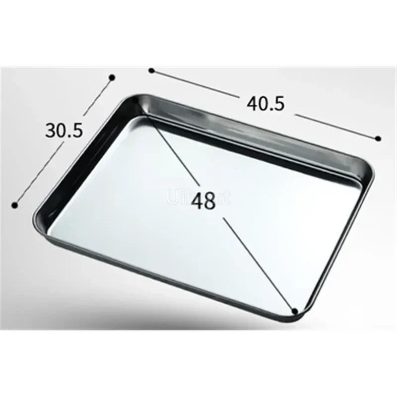 

Противень для выпечки из нержавеющей стали 304, подставка для барбекю со съемной решеткой для охлаждения, противень для выпечки, нетоксичный, подходит для посудомоечной машины