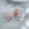 Five-petaled Flower Stud Earrings Female Sweet and Versatile Simple Summer Light Luxury Niche Design Small and Cute