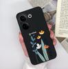 For Tecno Camon 20 Pro 4G 5G Phone Cases Cute Design Matte Silicone Shockproof Black Cover For Tecno Camon20 20Pro Bumper Capa