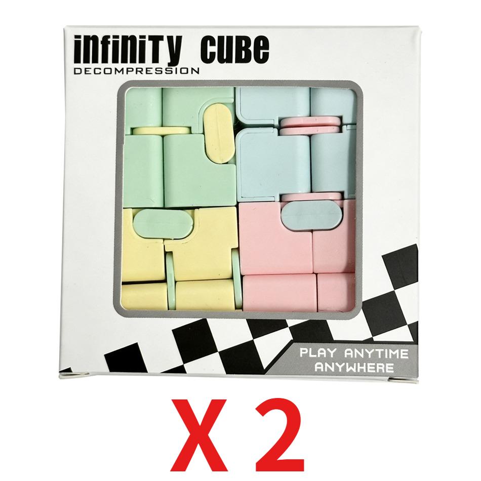 Infinity Cube Flip Adhd Giocattoli Ansia Giocattolo Punta delle dita per Gioco Puzzle Antistress Dito magico Agitarsi Autismo Regali a mano Bambini