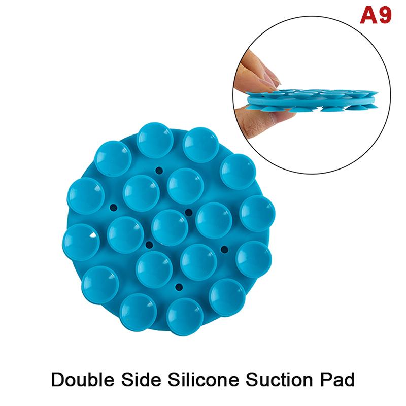 Portable Silicone Suction Cup Phone Mount Double-Sided Mount Car Navigation Bracket Universal Mobile Phones Stand